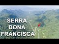 Passeio pela serra dona francisca em santa catarina por drone em 4k