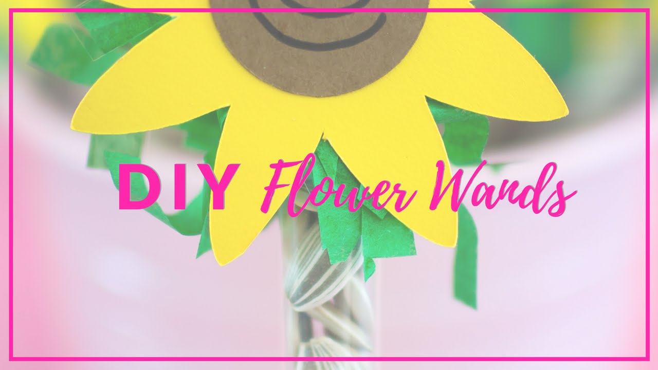 DIY Flower Wands Party Favor Idea YouTube