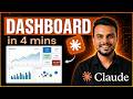I Created Dashboard in 4 Minutes Using Claude AI (No Coding...! 😱😱)
