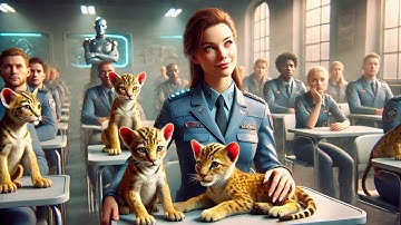 Instructor Released Predator Cubs Into the Lecture Hall — They Climbed Into the Human’s Lap Instead