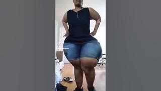 September 1, 2023 Ssbbw Pear plus size women's fashion #jeans #outfit @CurvyClothingHaul