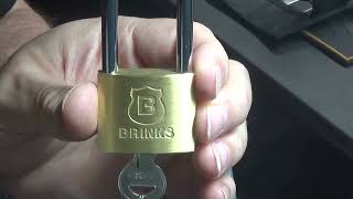 Celebrity Brinks 40mm Brass Padlock 171 - Yellow Belt Submission Wealth