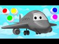 Baby Finger Family Kids Learn Colors with Airplane