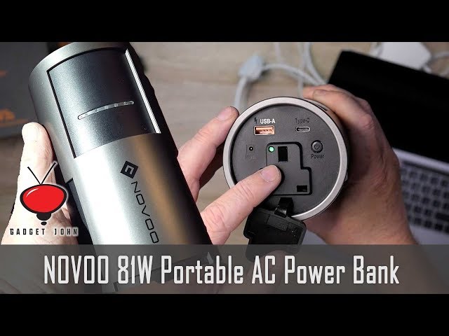 Buy NOVOO Portable Laptop Power Bank with AC Outlet, 22500mAh
