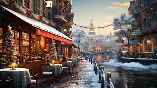 Winter Day at Cozy Christmas Coffee Shop Ambience ? Smooth Jazz Instrumental to Relax, Study, Work