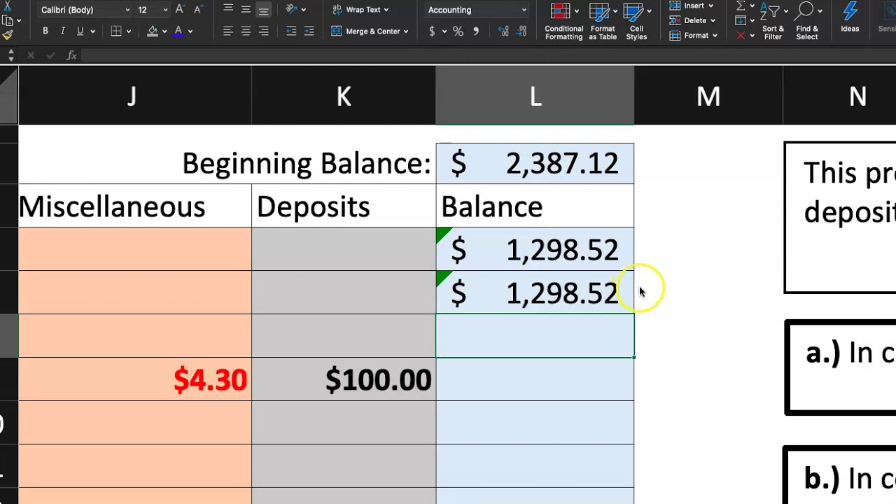 homework analysis and excel simulation assignment