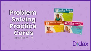 Grade 3- 5 Problem Solving Practice Cards | Didax