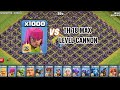 1000 ARCHERS VS. TH18 FULL BASE MAX CANNONS 