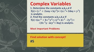 Analytic Function In Complex Variables|Analytic Function Problems| Analytic Function| part2