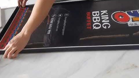 Dễ dàng Thay nội dung menu Tranh điện siêu mỏng - làm menu bằng tranh điện - BEDO