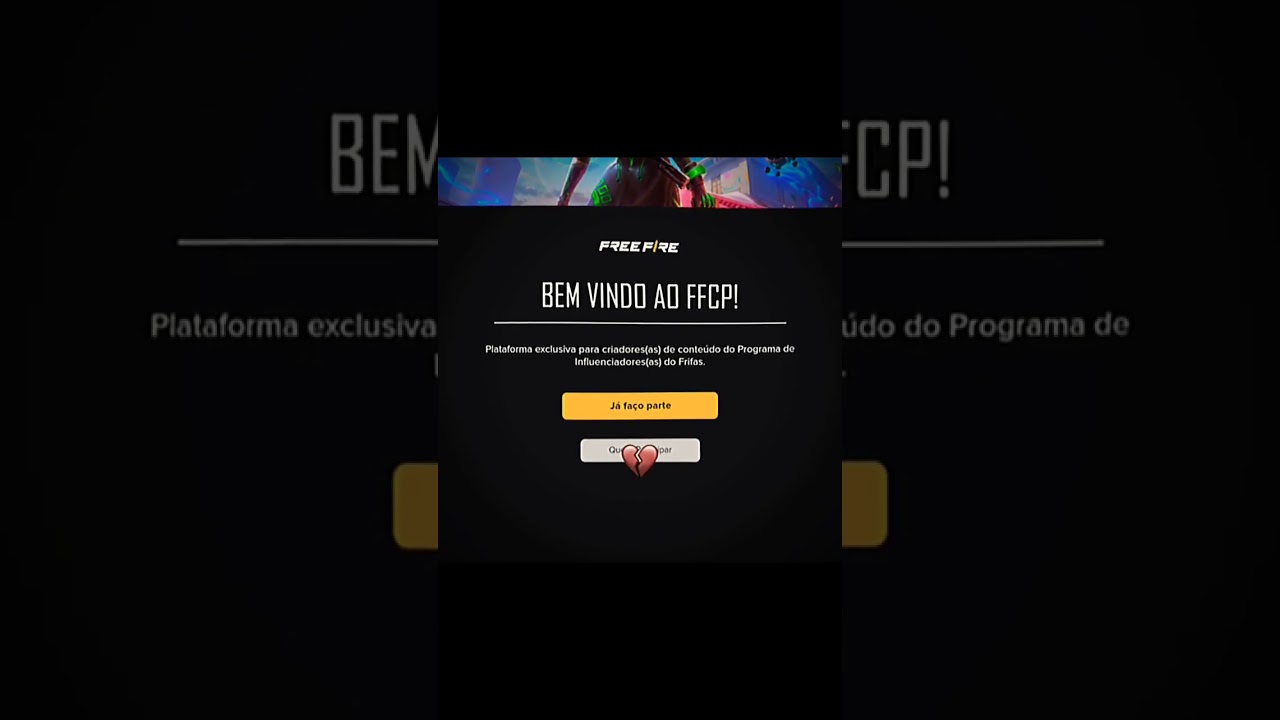 Garena freefire - BEM VINDO AO FFCP¡