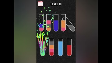 Water sort puzzle resolve level 10  Walkthrough  solution IOS/Android 4k