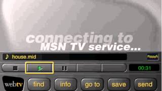 WebTV MSNTV Music House Midi