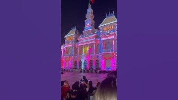 Trình chiếu 3D Mapping tại UBND TP.HCM #shortvideo #3dmapping