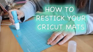 How To Re-stick Your Cricut Mat With ZIG 2 WAY GLUE PEN - HONEST REVIEW | Jtru Designs