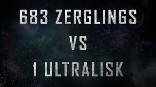 683 Unupgraded Zerglings vs 1 Fully Upgraded Ultralisk: Legacy of the Void