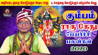 rahu ketu peyarchi 2020 Kumbha rasi palangal ராகு கேது பெயர்ச்சி பலன்கள்