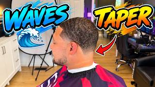How to Cut Waves + Bald Taper | Step-by-Step Barber Tutorial