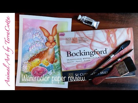 Easter Bunny and Chicks Watercolor Painting: Bockingford Watercolor Paper  Review 