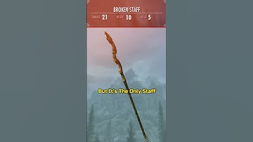 Waarom deze staf kapot is in Skyrim #gaming #skyrim #shorts