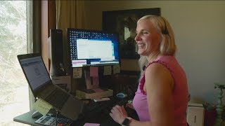 Workathome mom loses 50 pounds, while walking 6500 miles on a treadmill under her desk