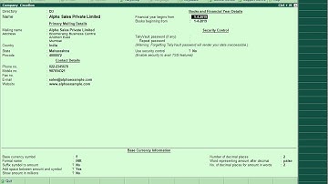 2.2 Company Creation In Tally | Tally ERP 9 Full Tutorial in English | Tally Course