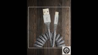 Ventev Helix USB A to Apple Lightning High Speed Travel Cable Gray by Ventev