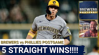 BREWERS POSTCAST: Brewers WIN 5th Game In A Row! | Yelich Homers TWICE, Pitching Locks It Down