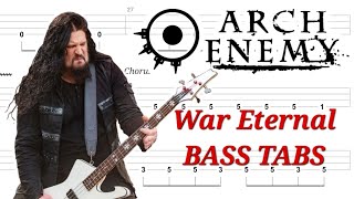 Arch Enemy - War Eternal BASS TABS | Cover | Tutorial | Lesson