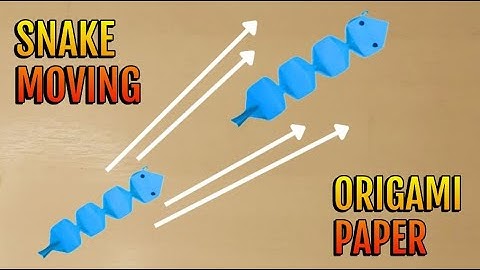 DIY - How to Make a Moving Origami Snake | DIY Paper Snake 20x20 cm