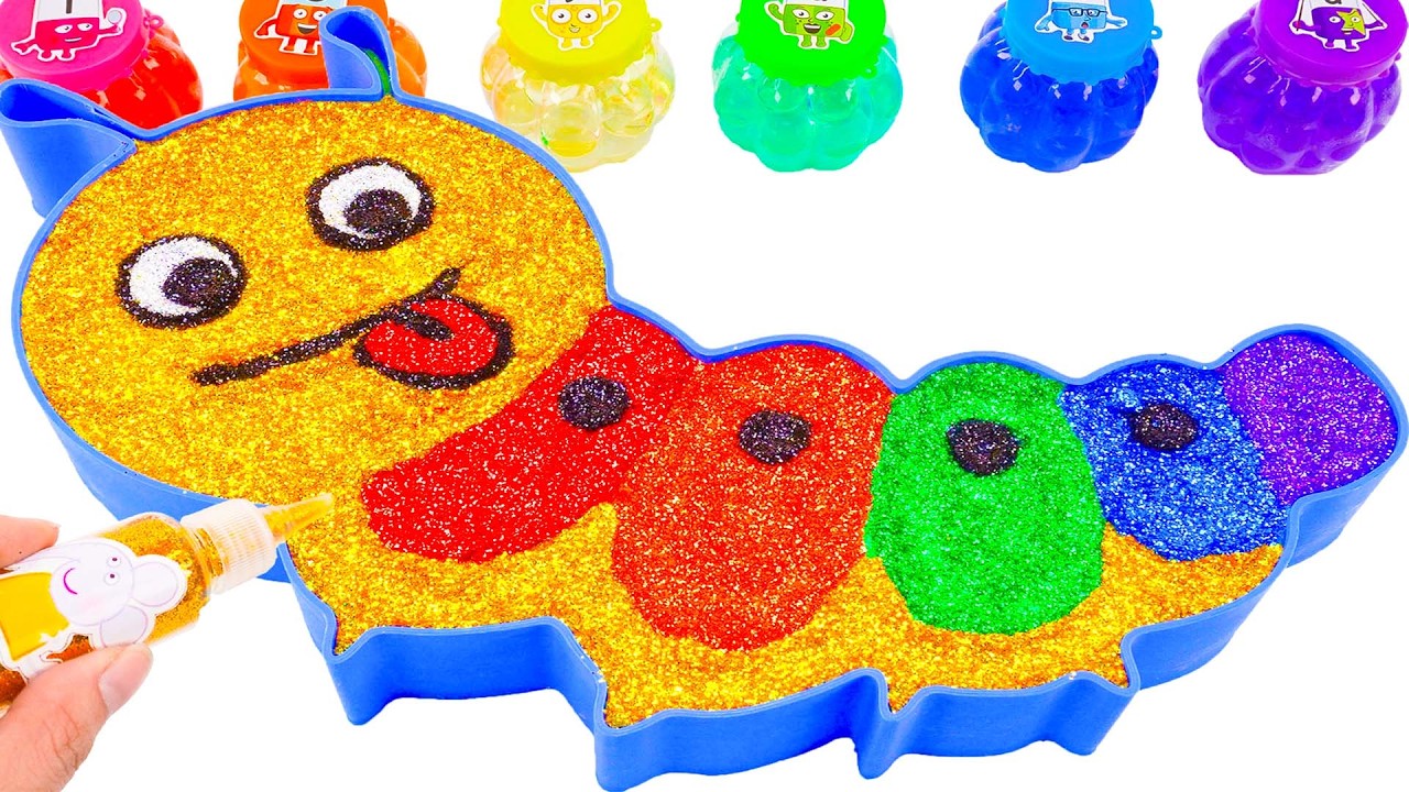 🐛✨ Video Memuaskan | Ulat dari Manik-Manik Warna | Cutting ASMR | Yo Yo Colors