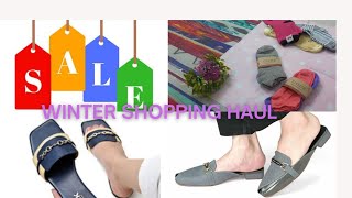 Winter Shopping Haul 2024 With Try-On | Pakistani Shoe Brand Shopping From Sale