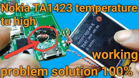 Nokia 105 TA1423 temperature tu high problem solution 💯% || Nokia TA1423 charging problem solution √