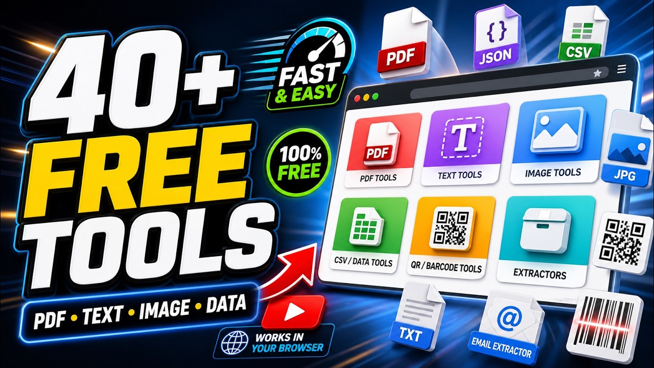 Doc Processing 360 Overview: 40+ Free PDF, QR, Markdown & Data Processing Tools in One Platform