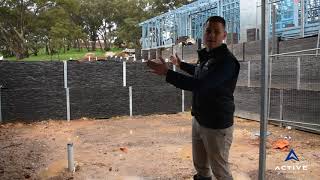 Materials used for Concrete Sleeper Walls - Active Fencing and Retaining, Adelaide, South Australia.