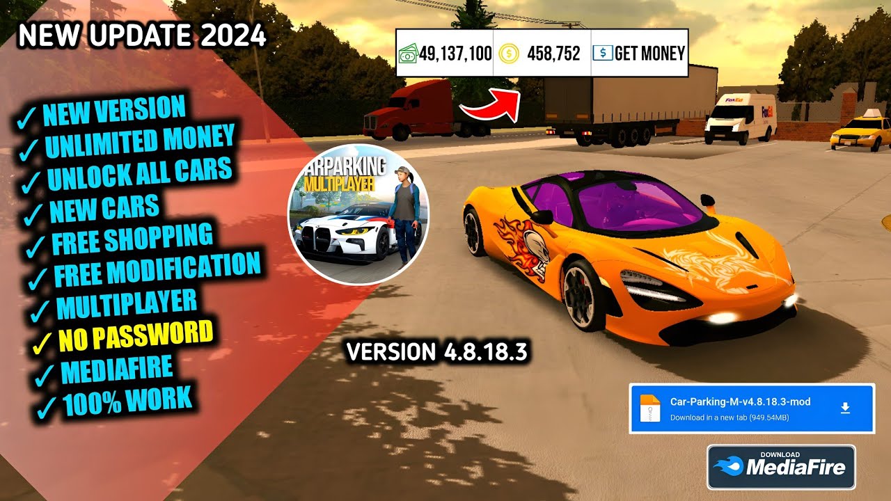 Car Parking Multiplayer Mod Apk Latest 4.8.18.3 Version 2024
