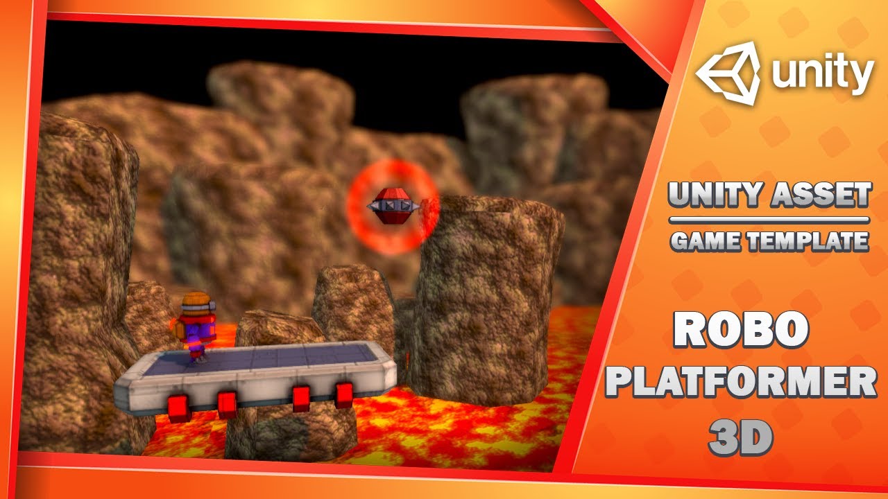 Robo Platformer 3D - Game Template, video preview 4