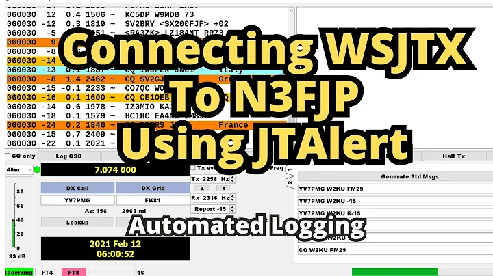 Connecting WSJTX To N3FJP Using JTAlert // JTAlert Install For WSJTX And N3FJP