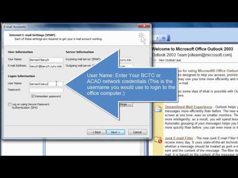 Outlook 2003 IMAP Configuration