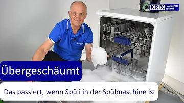 Was passiert wenn man Spülmittel in die Spülmaschine macht?