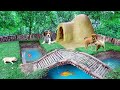 Dog rescue and build Loving Dog House  - Build House for Puppies