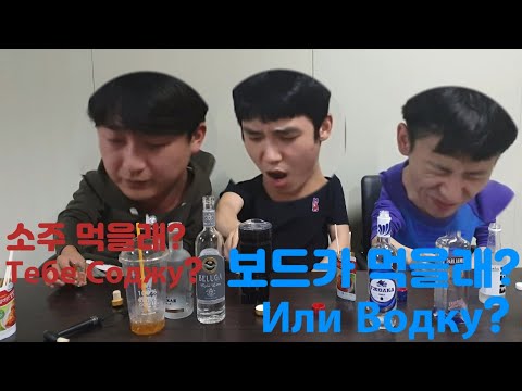 Видео: Корейцы пробуют водку[Реакция] 한국인들이 보드카를 마셨을때[반응]