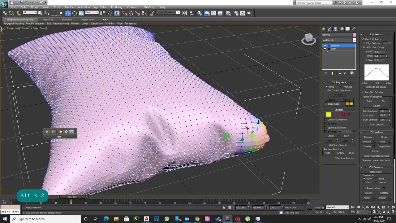 Realistic Pillow Tutorial In Autodesk 3Ds Max for Beginner Lesson - 14 ...