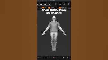 Adding multiple subtools into the same folder in zbrush