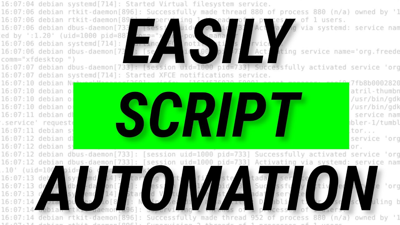LINUX: Easily Shell Script by AUTOMATION - YouTube