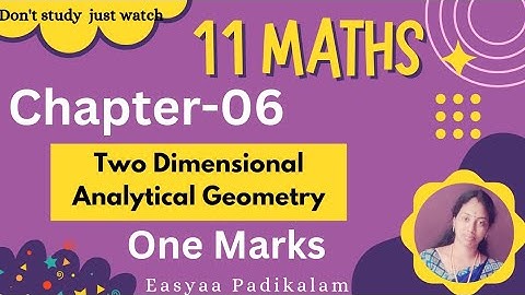 11 Maths - Chapter 6 - One Mark Shortcuts - Tricks - Exam Preparation 