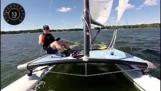 Sailing Hobie 14 Catamaran - 2016-07-02