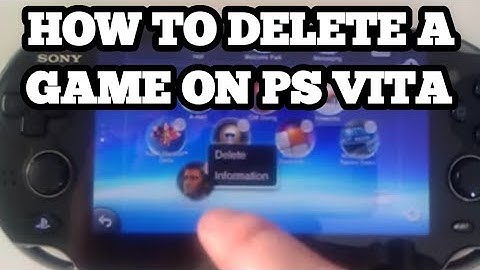 How to DELETE a game on SONY PS Vita