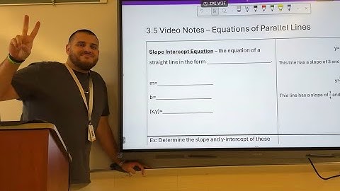 3.5 - Parallel Line Equations - Geometry