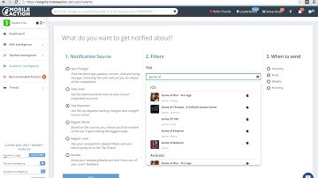 Mobile Action - App Store Optimization & Intelligence Tool -Custom Alerts